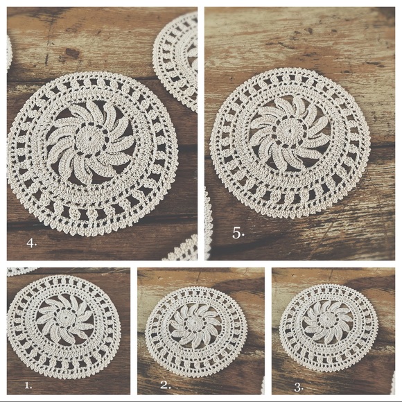 Vintage Coasters Hand Crocheted Boho HP🌵 - Picture 5 of 12